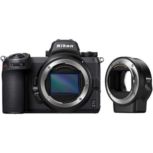  Nikon Z 6II FX-Format Mirrorless Camera Body with Nikon Mount Adapter FTZ (International Model)