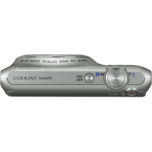  Nikon COOLPIX S6400 16 MP Digital Camera with 12x Optical Zoom and 3-inch LCD (Silver) (OLD MODEL)