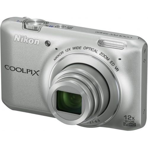  Nikon COOLPIX S6400 16 MP Digital Camera with 12x Optical Zoom and 3-inch LCD (Silver) (OLD MODEL)