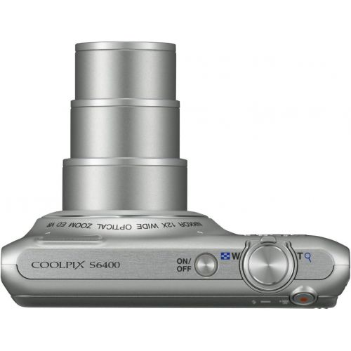  Nikon COOLPIX S6400 16 MP Digital Camera with 12x Optical Zoom and 3-inch LCD (Silver) (OLD MODEL)