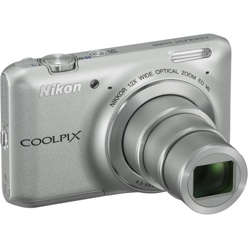  Nikon COOLPIX S6400 16 MP Digital Camera with 12x Optical Zoom and 3-inch LCD (Silver) (OLD MODEL)