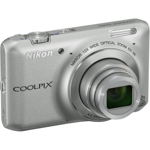  Nikon COOLPIX S6400 16 MP Digital Camera with 12x Optical Zoom and 3-inch LCD (Silver) (OLD MODEL)