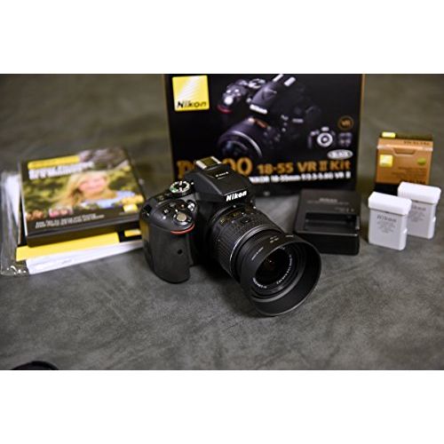  Nikon D5300 DX-format Digital SLR Kit w/ 18-55mm VR II and 55-300mm VR Lens Kit (Black)