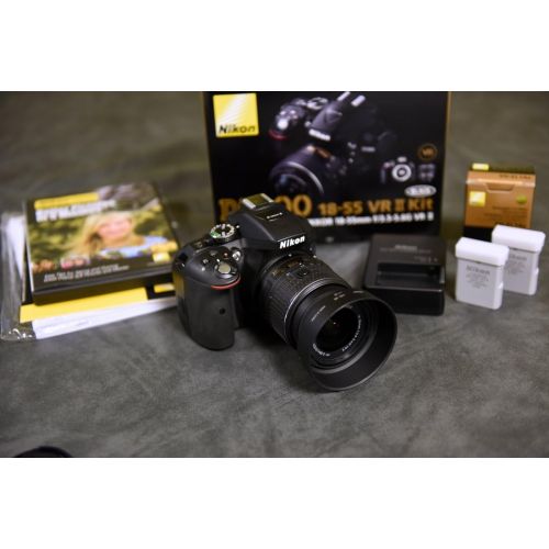  Nikon D5300 DX-format Digital SLR Kit w/ 18-55mm VR II and 55-300mm VR Lens Kit (Black)