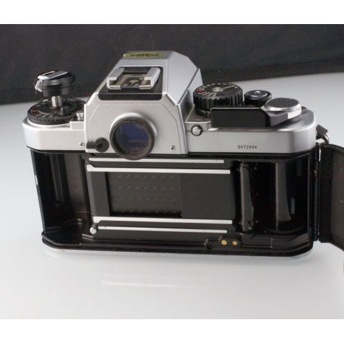  Nikon FA SLR film camera in chrome body; lens is not included