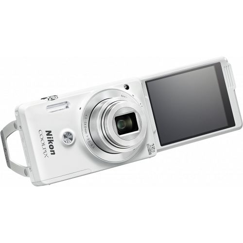  Nikon COOLPIX S6900 16MP Digital Camera with 12x Zoom, Natural White (International Version, No Warranty)