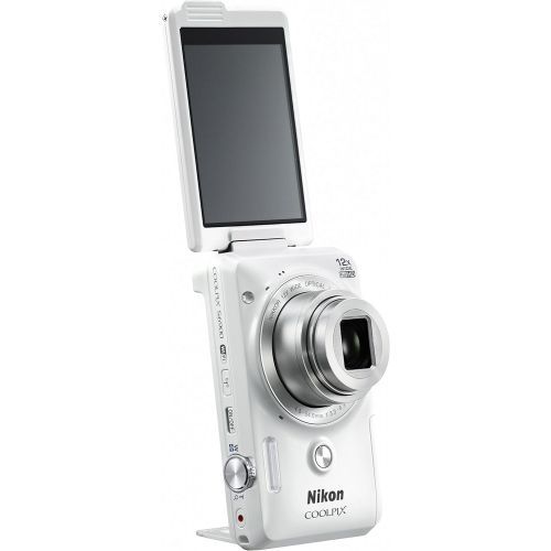  Nikon COOLPIX S6900 16MP Digital Camera with 12x Zoom, Natural White (International Version, No Warranty)