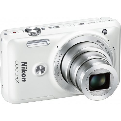  Nikon COOLPIX S6900 16MP Digital Camera with 12x Zoom, Natural White (International Version, No Warranty)