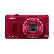 Nikon COOLPIX S9500 Wi-Fi Digital Camera with 22x Zoom and GPS (Red) (OLD MODEL)