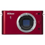 Nikon 1 J1 10.1 MP HD Digital Camera Body Only (Red)