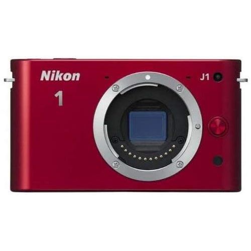  Nikon 1 J1 10.1 MP HD Digital Camera Body Only (Red)