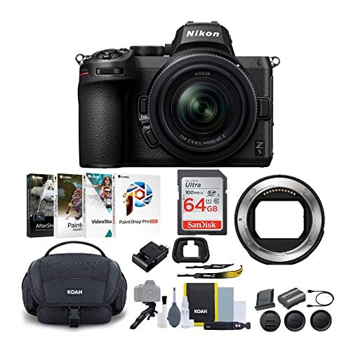  Nikon Z 5 Mirrorless Digital Camera with 24-50mm Lens Bundle (5 Items)