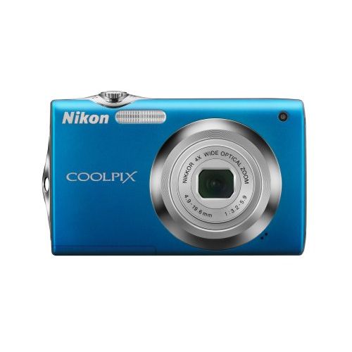  Nikon Coolpix S3000 12 MP Digital Camera with 4x Optical Vibration Reduction (VR) Zoom and 2.7-Inch LCD (Blue) (OLD MODEL)