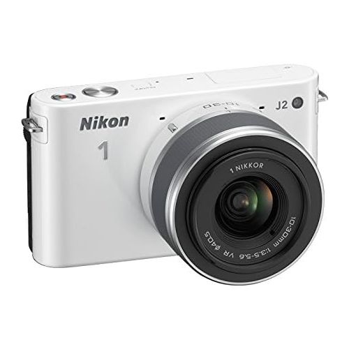  Nikon 1 J2 10.1 MP HD Digital Camera with 10-30mm VR Lens (White)