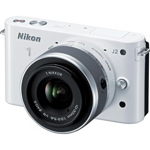  Nikon 1 J2 10.1 MP HD Digital Camera with 10-30mm VR Lens (White)