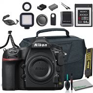 Nikon D850 DSLR Camera (Body Only) (1585) + Camera Bag + Sony 64GB XQD G Series Memory Card + Wireless Remote Shutter Release + Hand Strap + Portable LED Video Light + More
