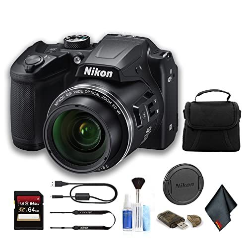  Nikon COOLPIX B500 Digital Camera (Black) (26506) Starter Bundle