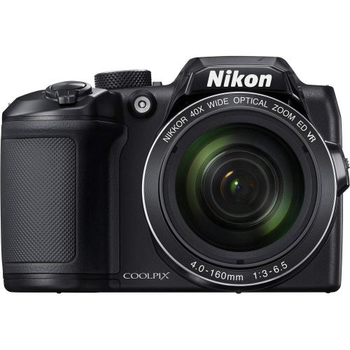  Nikon COOLPIX B500 Digital Camera (Black) (26506) Starter Bundle