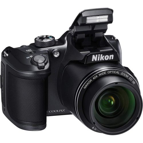  Nikon COOLPIX B500 Digital Camera (Black) (26506) Starter Bundle