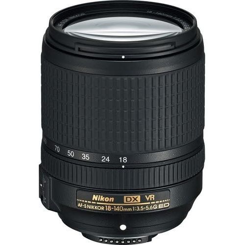 Nikon AF-S DX NIKKOR 18-140mm f/3.5-5.6G ED Vibration Reduction Zoom Lens with Auto Focus for Nikon DSLR Cameras International Version (No Warranty)