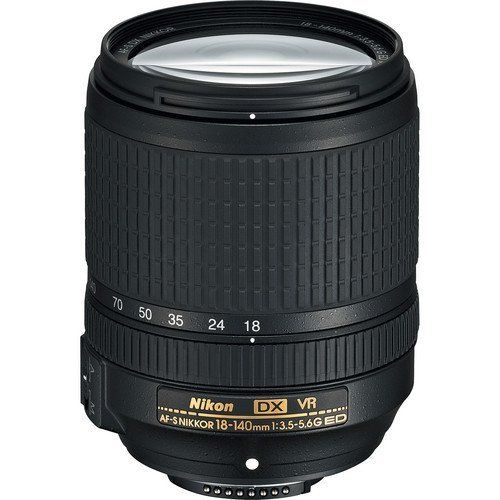  Nikon AF-S DX NIKKOR 18-140mm f/3.5-5.6G ED Vibration Reduction Zoom Lens with Auto Focus for Nikon DSLR Cameras International Version (No Warranty)