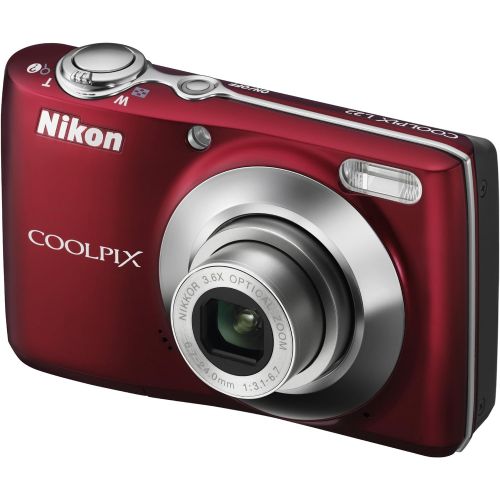  Nikon Coolpix L22 12.0MP Digital Camera with 3.6x Optical Zoom and 3.0-Inch LCD (Red-primary)