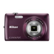 Nikon COOLPIX S4300 16 MP Digital Camera with 6x Zoom NIKKOR Glass Lens and 3-inch Touchscreen LCD (Plum)
