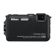 Nikon COOLPIX AW100 16 MP CMOS Waterproof Digital Camera with GPS and Full HD 1080p Video (Black)