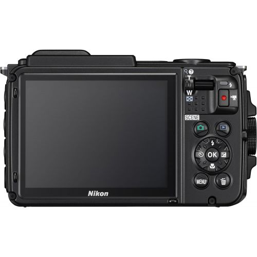  Nikon COOLPIX AW130 Waterproof Digital Camera with Built-In Wi-Fi (Black)