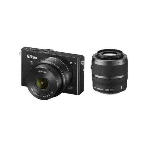  Nikon 1 J4 Digital Camera with 1 NIKKOR 10-30mm f/3.5-5.6 PD Zoom Lens and 30-110mm f/3.8-5.6 Lens (Black) (Discontinued by Manufacturer)