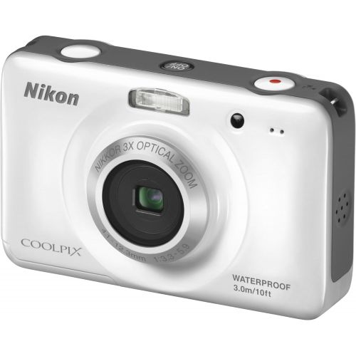  Nikon COOLPIX S30 10.1 MP Digital Camera with 3x Zoom Nikkor Glass Lens and 2.7-inch LCD (White)