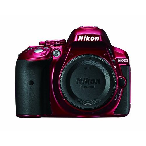  Nikon D5300 24.2 MP CMOS Digital SLR Camera with Built-in Wi-Fi and GPS Body Only (Red)