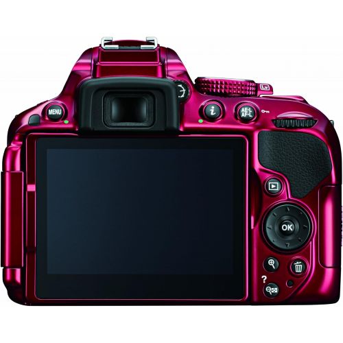  Nikon D5300 24.2 MP CMOS Digital SLR Camera with Built-in Wi-Fi and GPS Body Only (Red)
