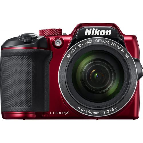  Nikon COOLPIX B500 Digital Camera (Red)