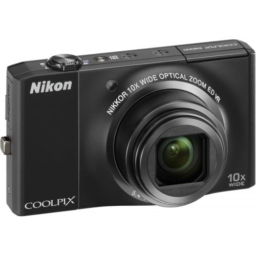  Nikon Coolpix S8000 14.2MP Digital Camera with 10x Optical Vibration Reduction (VR) Zoom and 3.0-Inch LCD (Black)