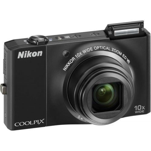  Nikon Coolpix S8000 14.2MP Digital Camera with 10x Optical Vibration Reduction (VR) Zoom and 3.0-Inch LCD (Black)