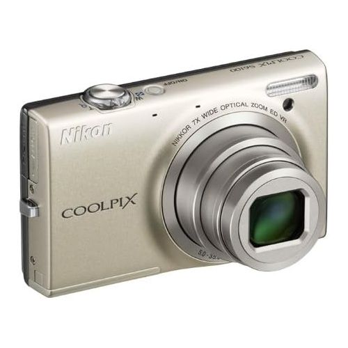  Nikon COOLPIX S6100 16 MP Digital Camera with 7x NIKKOR Wide-Angle Optical Zoom Lens and 3-Inch Touch-Panel LCD (Silver) (OLD MODEL)