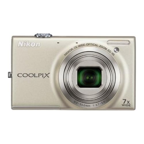  Nikon COOLPIX S6100 16 MP Digital Camera with 7x NIKKOR Wide-Angle Optical Zoom Lens and 3-Inch Touch-Panel LCD (Silver) (OLD MODEL)