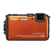 Nikon COOLPIX AW100 16 MP CMOS Waterproof Digital Camera with GPS and Full HD 1080p Video (Orange) (OLD MODEL)