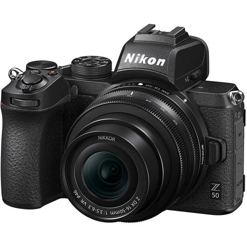  Nikon Z50 + Z DX 16-50mm + FTZ Mirrorless Camera Kit (209-point Hybrid AF, High Speed Image Processing, 4K UHD Movies, High Resolution LCD Monitor) VOA050K004