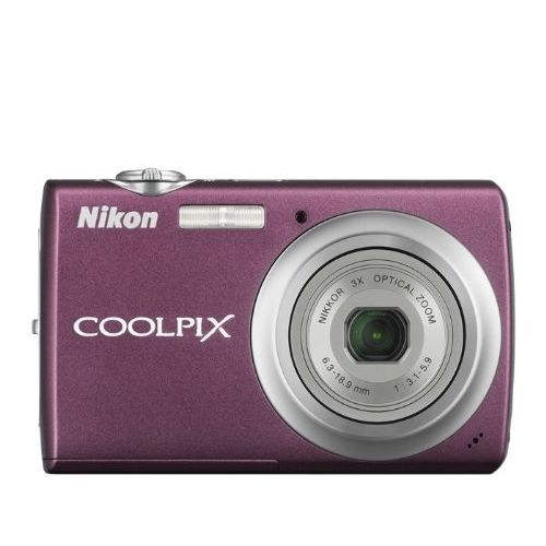  Nikon Coolpix S220 10MP Digital Camera with 3x Optical Zoom and 2.5 inch LCD (Plum)