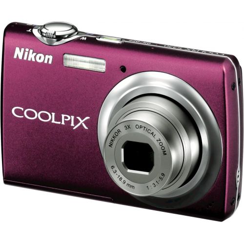  Nikon Coolpix S220 10MP Digital Camera with 3x Optical Zoom and 2.5 inch LCD (Plum)