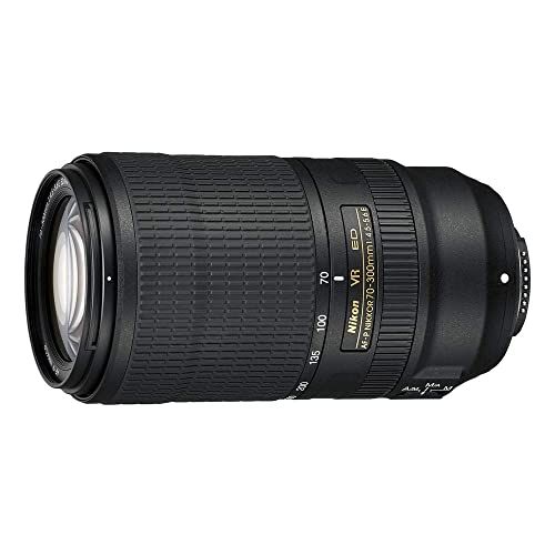  Nikon AF-P NIKKOR 70-300mm f/4.5-5.6E ED VR Fixed Zoom Digital Slr Camera Lens, Black