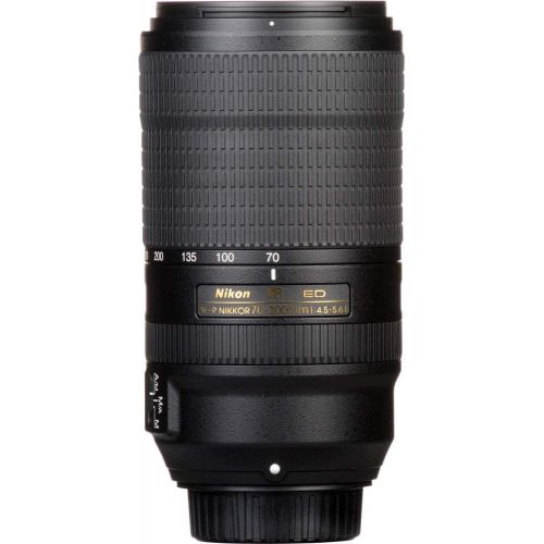  Nikon AF-P NIKKOR 70-300mm f/4.5-5.6E ED VR Fixed Zoom Digital Slr Camera Lens, Black