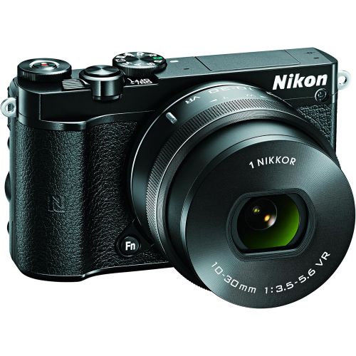  Nikon 1 J5 Mirrorless Digital Camera w/ 10-30mm PD-ZOOM Lens (Black)