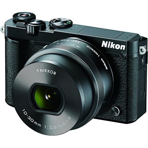  Nikon 1 J5 Mirrorless Digital Camera w/ 10-30mm PD-ZOOM Lens (Black)