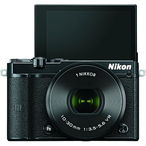  Nikon 1 J5 Mirrorless Digital Camera w/ 10-30mm PD-ZOOM Lens (Black)