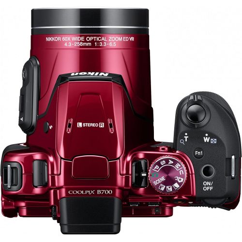  Nikon DIGITAL CAMERA COOLPIX B700 Optical 60 times zoom 20,290,000 pixels RED B700RD [Camera](Japan Import-No Warranty)