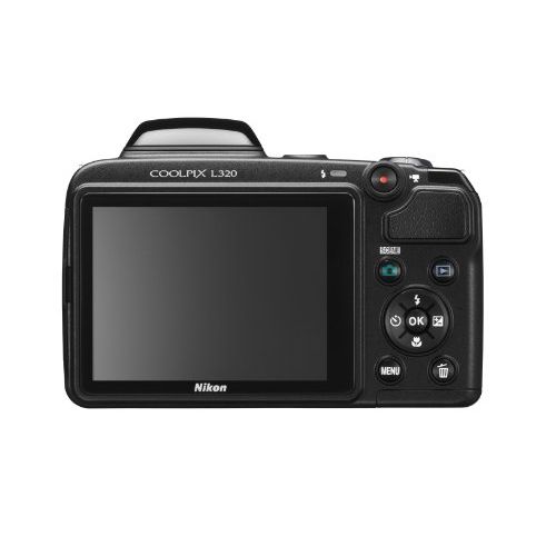  Nikon Coolpix L320 16.1MP Digital Camera with 26x Optical Zoom - BLACK