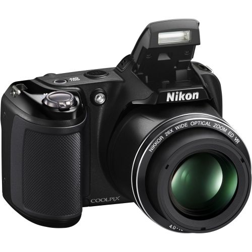  Nikon Coolpix L320 16.1MP Digital Camera with 26x Optical Zoom - BLACK